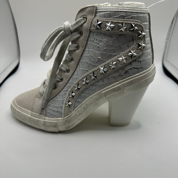 Vintage Havana Remiee Star Studded Washed Croc Sneakers - Size 6.5 - Picture 5 of 9